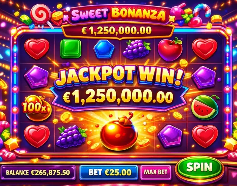 Slot de frutas con multiplicador 100x y jackpot